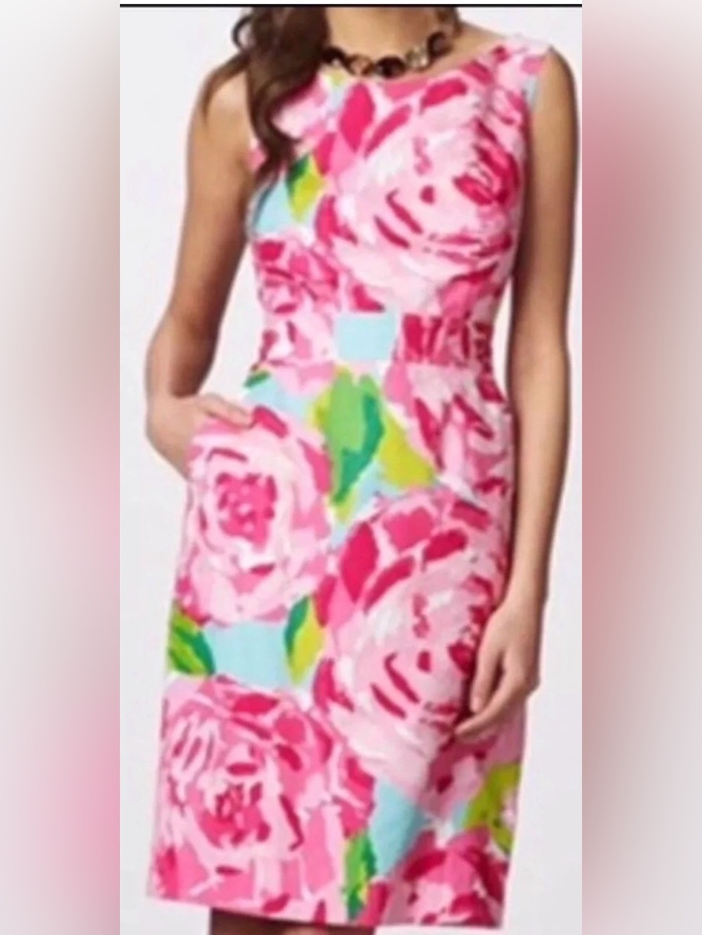 Lilly Pulitzer Collins Dress First Impressions 4 EUC *shortened